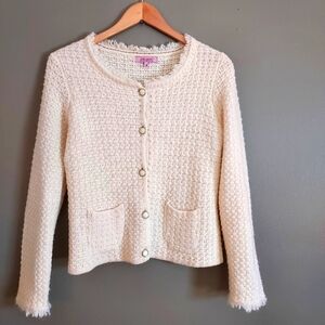 Hekla & Co. Wool Cropped Cardigan Size Medium